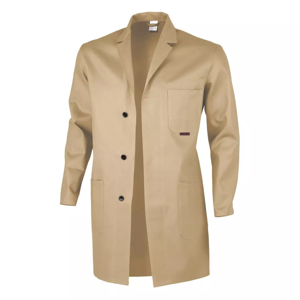 Qualitex NM-46002-4200, Classic Work Coat Khaki, image 1, gallery thumbnail