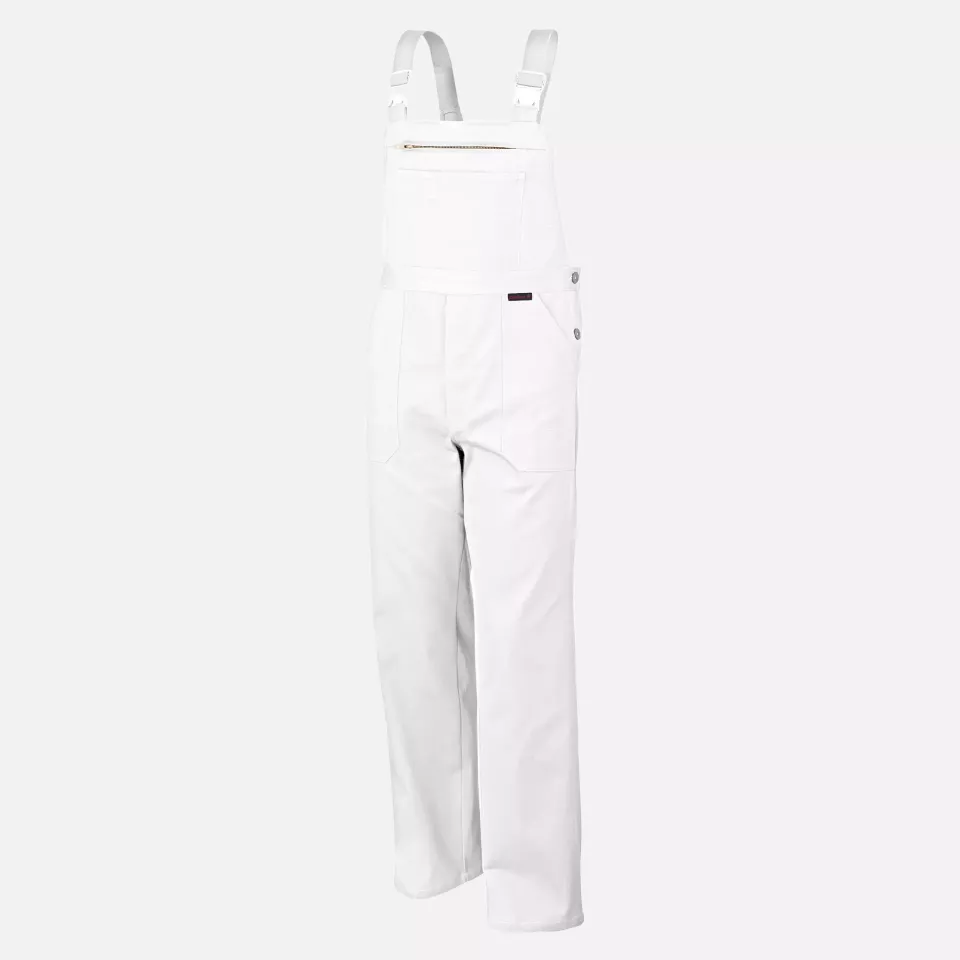 Qualitex NM-41003-3000, Favorit Latzhose weiß, image 1, gallery thumbnail