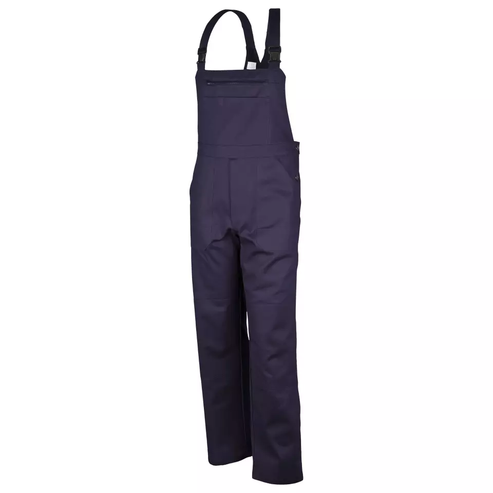 Qualitex NM-41001-0600, Basic Latzhose hydronblau, image 1, gallery thumbnail