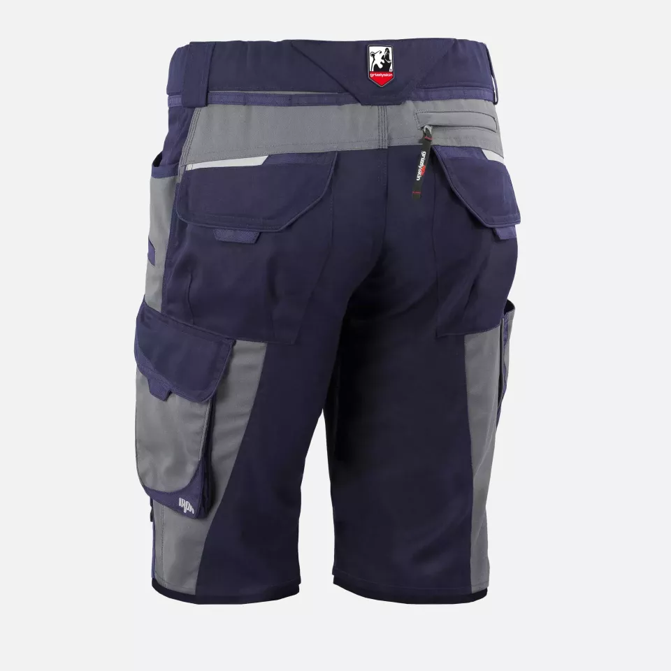 Grizzlyskin GIM3606, IRON Shorts Navy/Grey, image 2, gallery thumbnail
