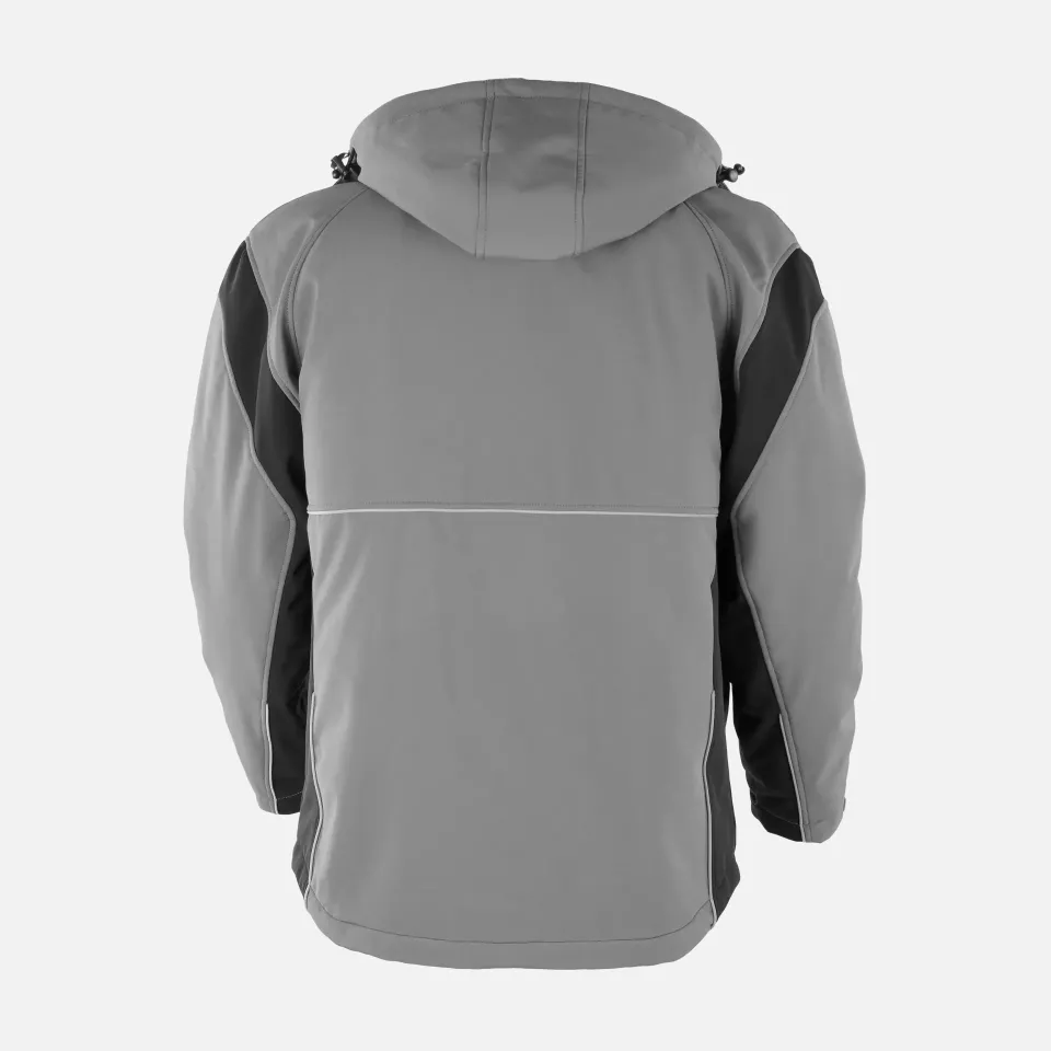 Qualitex NM-67006-3236, PRO Softshelljacke grau/schwarz, image 2, gallery thumbnail