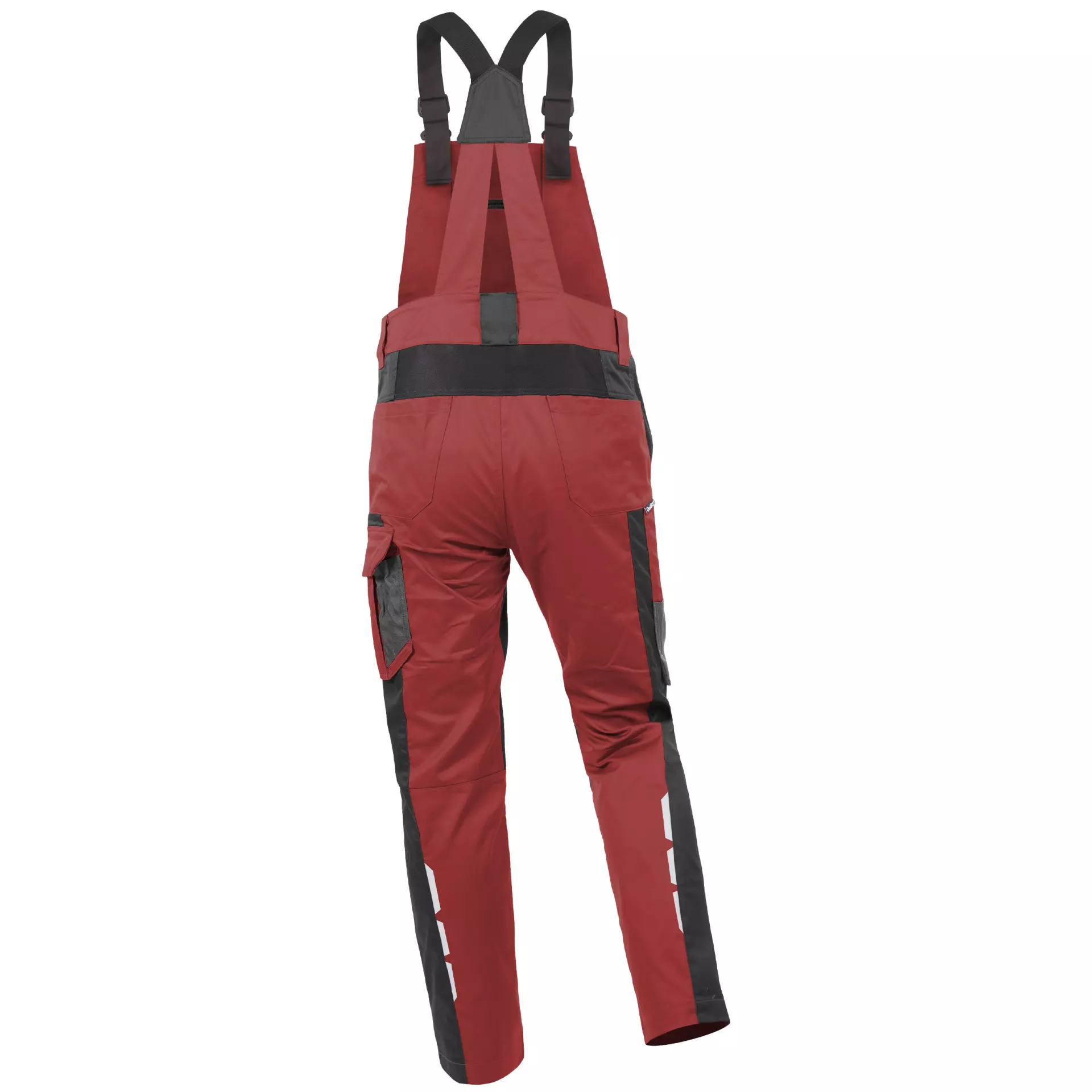 Qualitex NM-41014-2335, IND Bib Overall Red, image 2