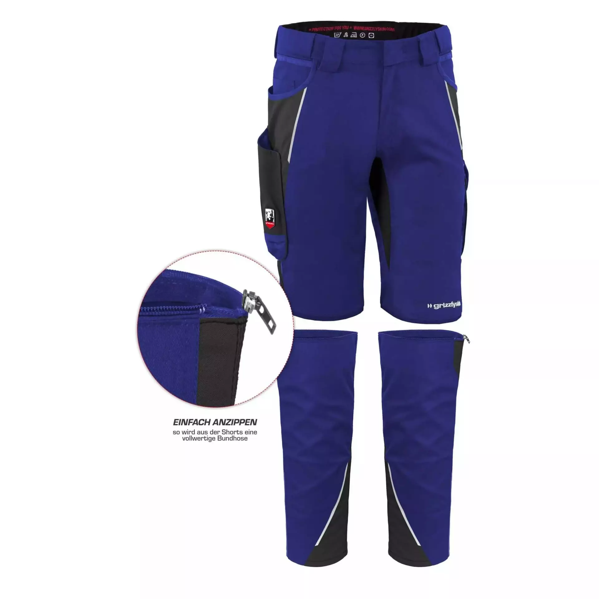 Grizzlyskin GIMBL00, IRON Attachable Legs Blue, image 2