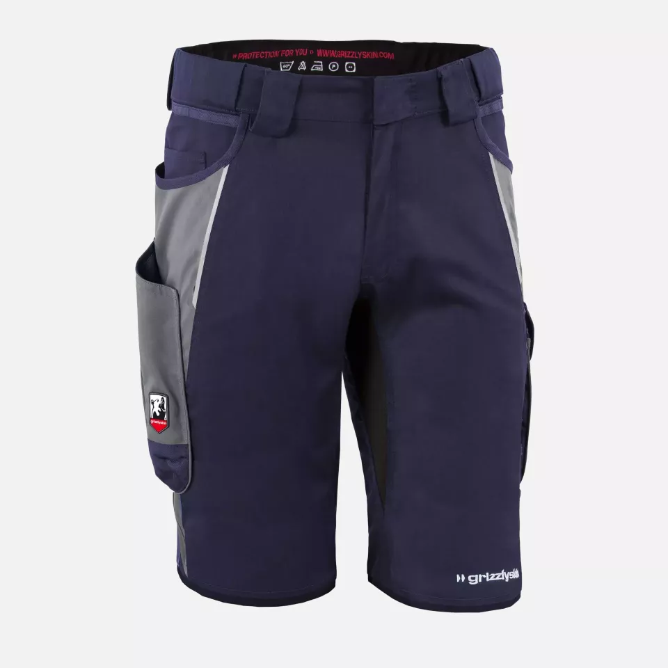 Grizzlyskin GIM3606, IRON Shorts Navy/Grey, image 1, gallery thumbnail