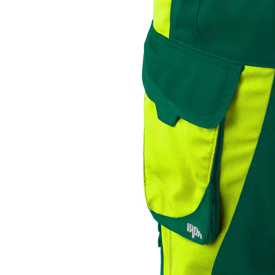 Grizzlyskin GIM3611, IRON Shorts Green/Hi-Vis Yellow, image 5, gallery thumbnail