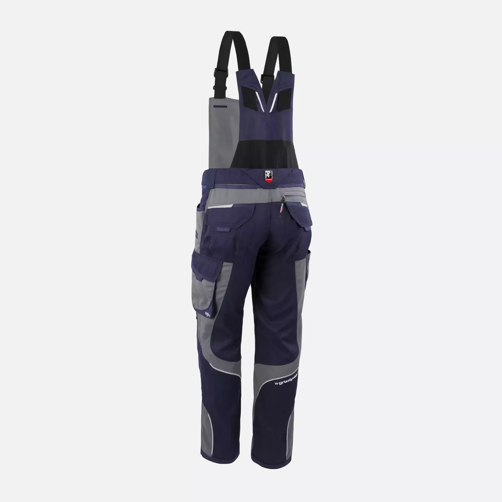Grizzlyskin GIM3706, IRON Bib and Brace Navy/Grey, image 2