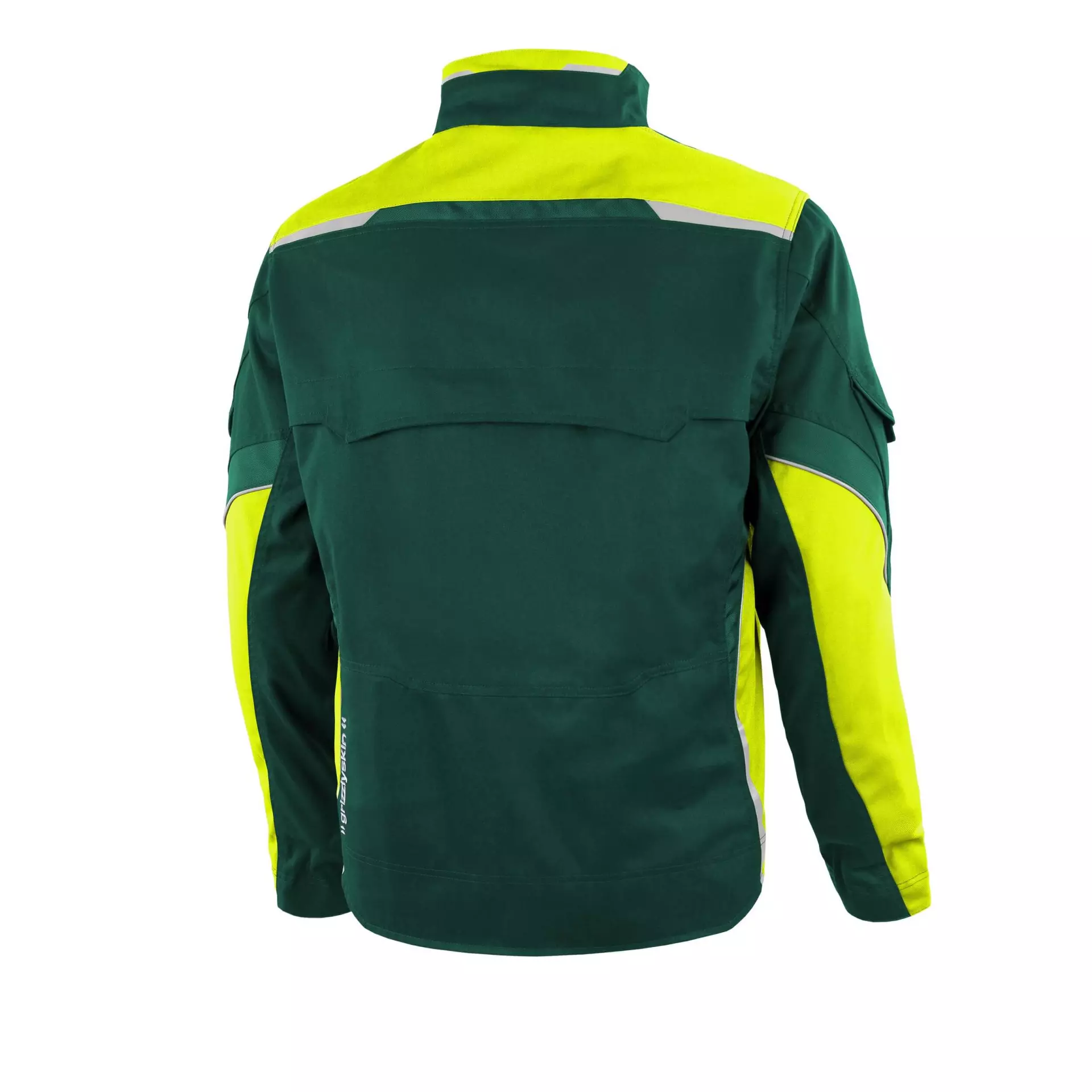 Grizzlyskin GIM3911, IRON Work Jacket Green/Hi-Vis Yellow, image 2