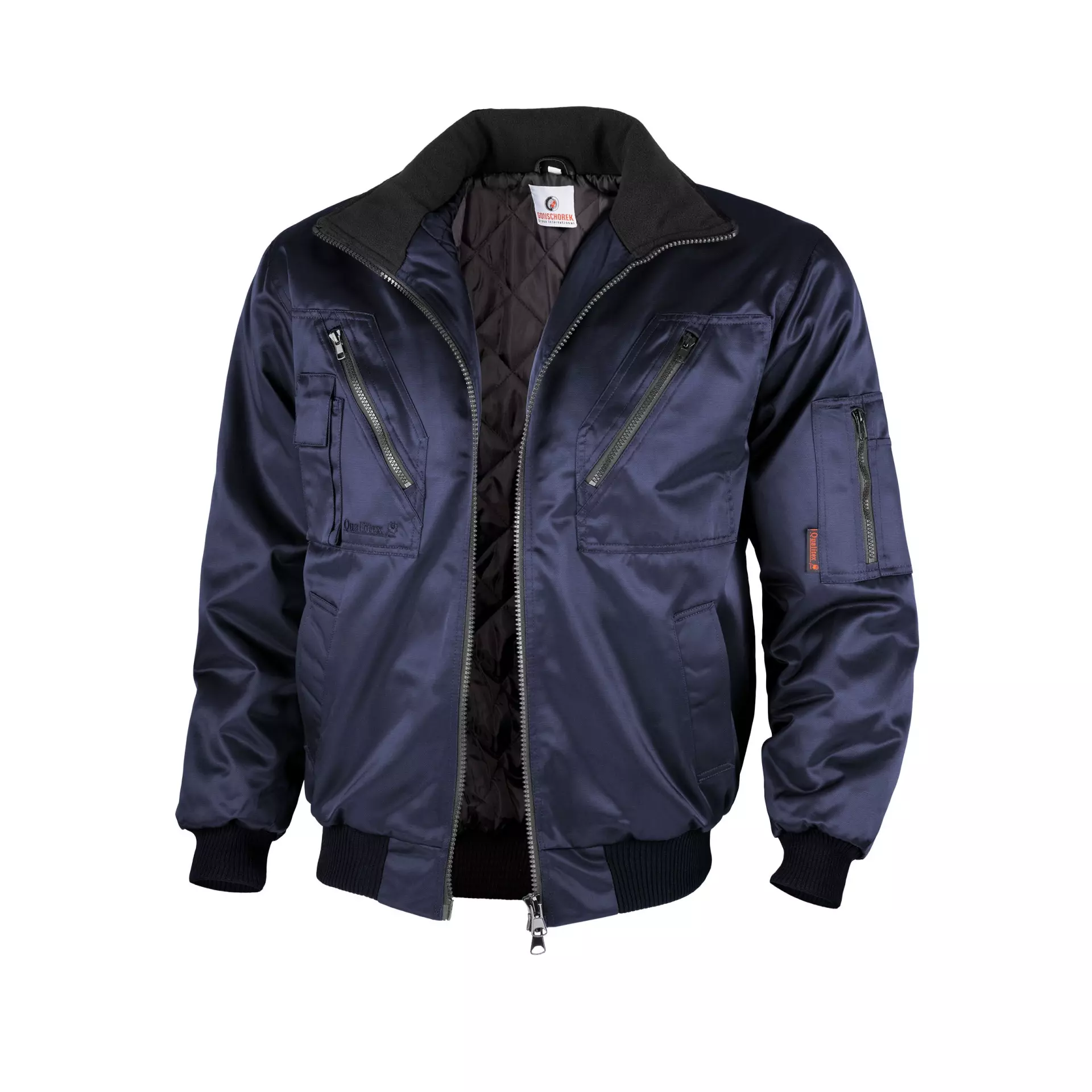 Qualitex NM-70003-0500, Pilotenjacke mit festem Arm & Steppfutter marine, image 1