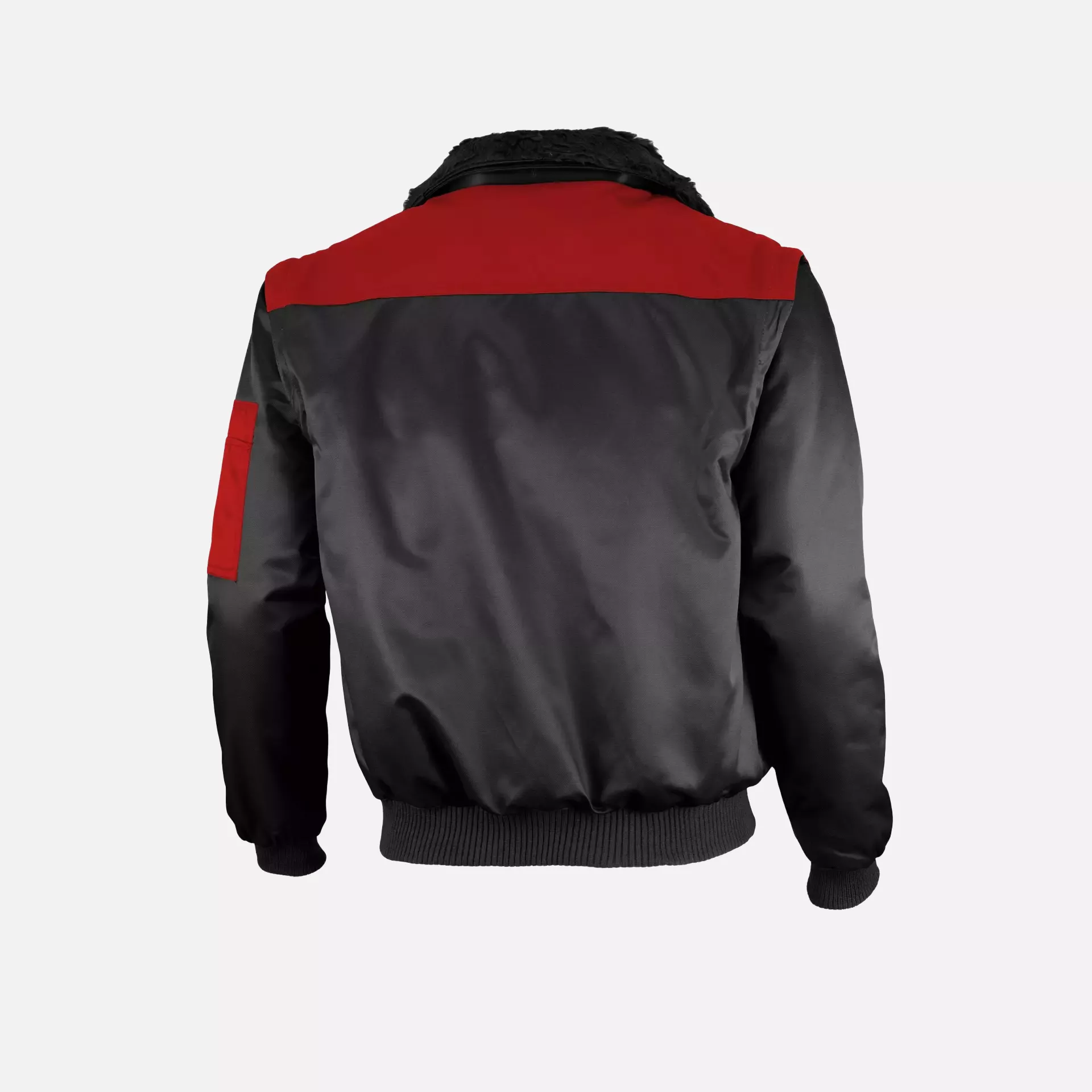 Qualitex NM-70001-3623, Two-Tone Pilot Jacket Black/Red, image 2