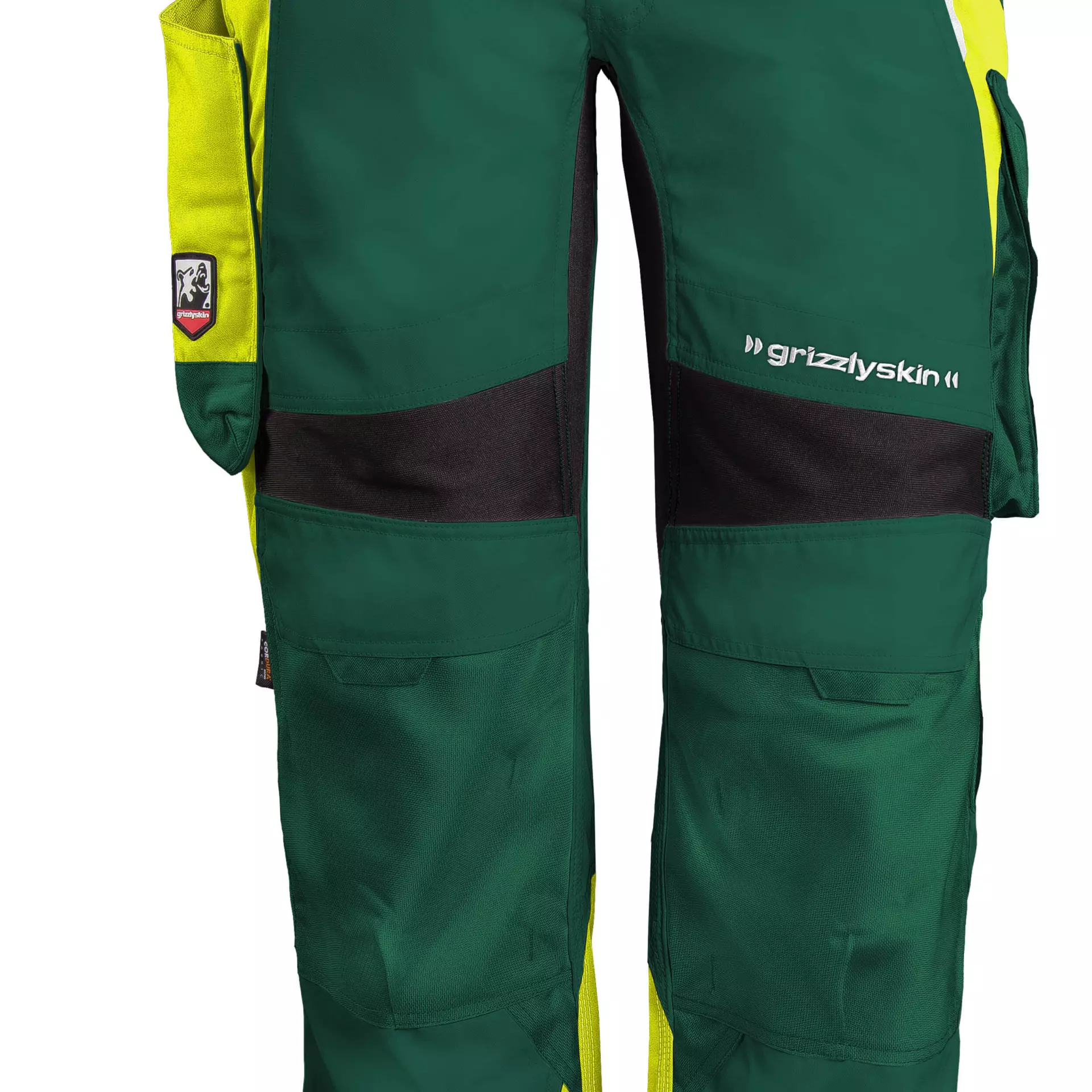 Grizzlyskin GIM3811, IRON Trousers Green/Hi-Vis Yellow, image 3