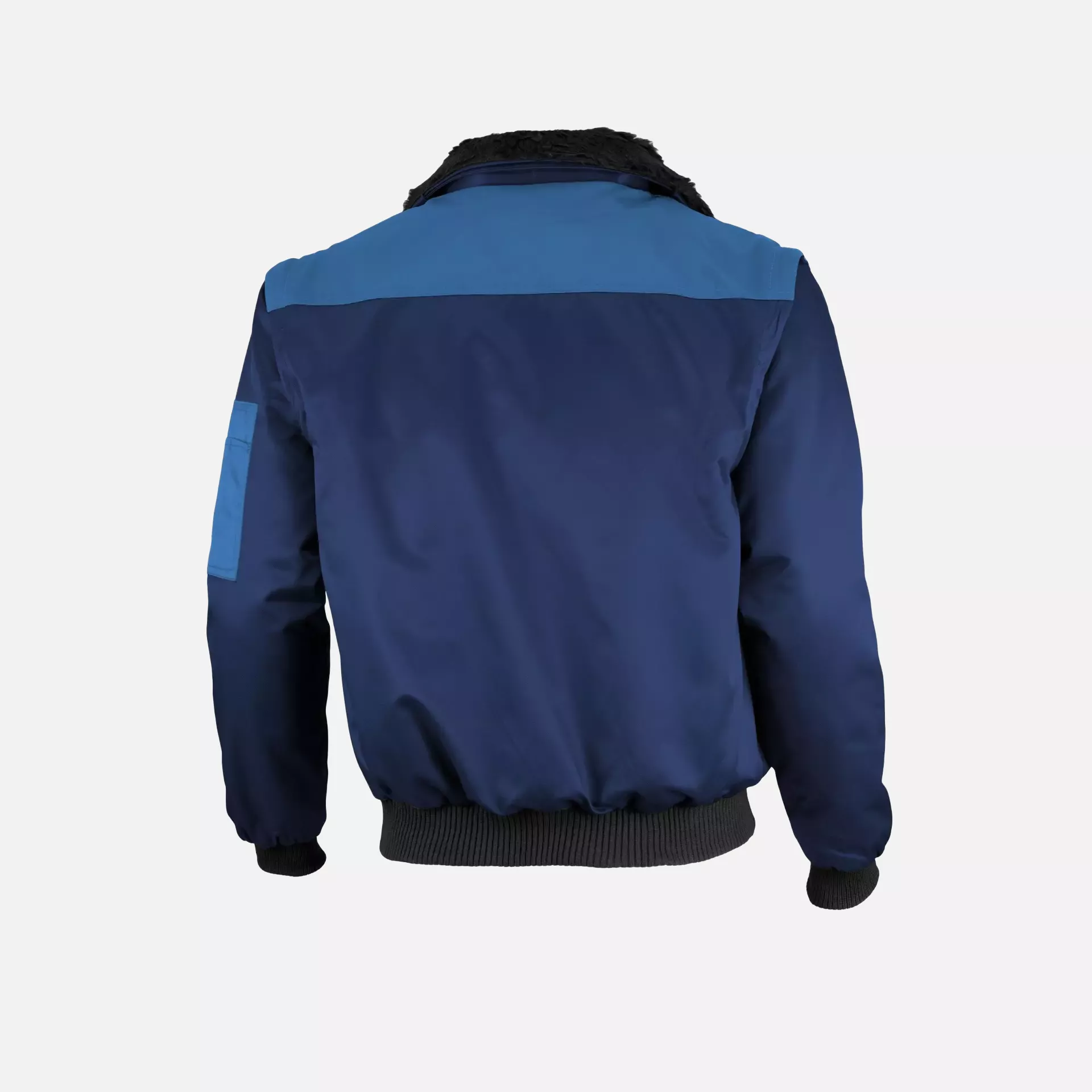Qualitex NM-70001-0504, Zweifarbig Pilotenjacke marine/royal, image 2