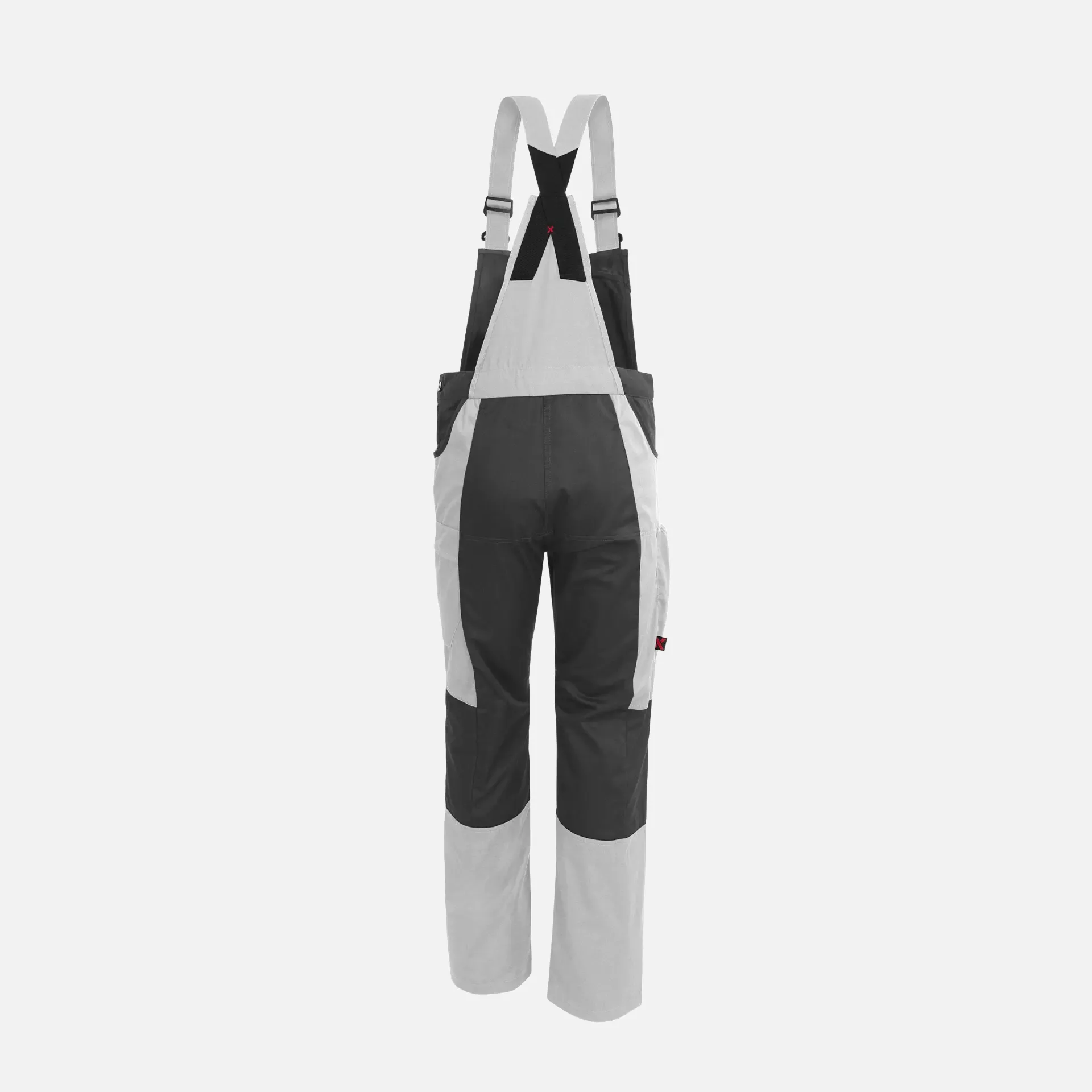 Qualitex NM-41011-3032, X-Serie Bib and Brace White/Grey, image 2