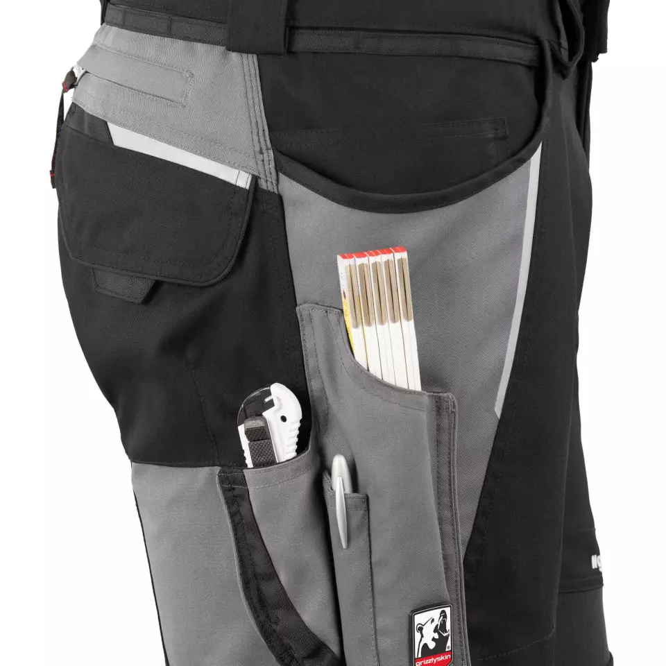 Grizzlyskin GIM3608, IRON Shorts Black/Grey, image 4, gallery thumbnail