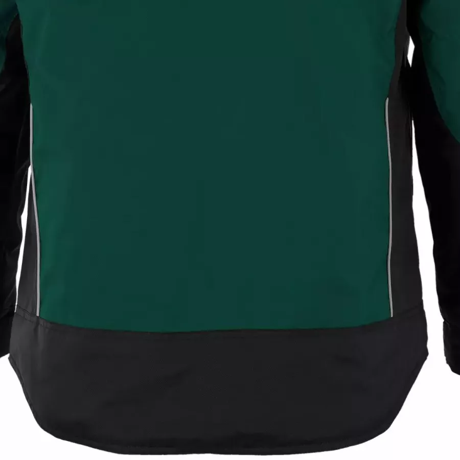 **Verlängerter Rücken** bietet zusätzliche Abdeckung und Wärme dort, wo Sie es an kühlen Tagen am meisten benötigen.