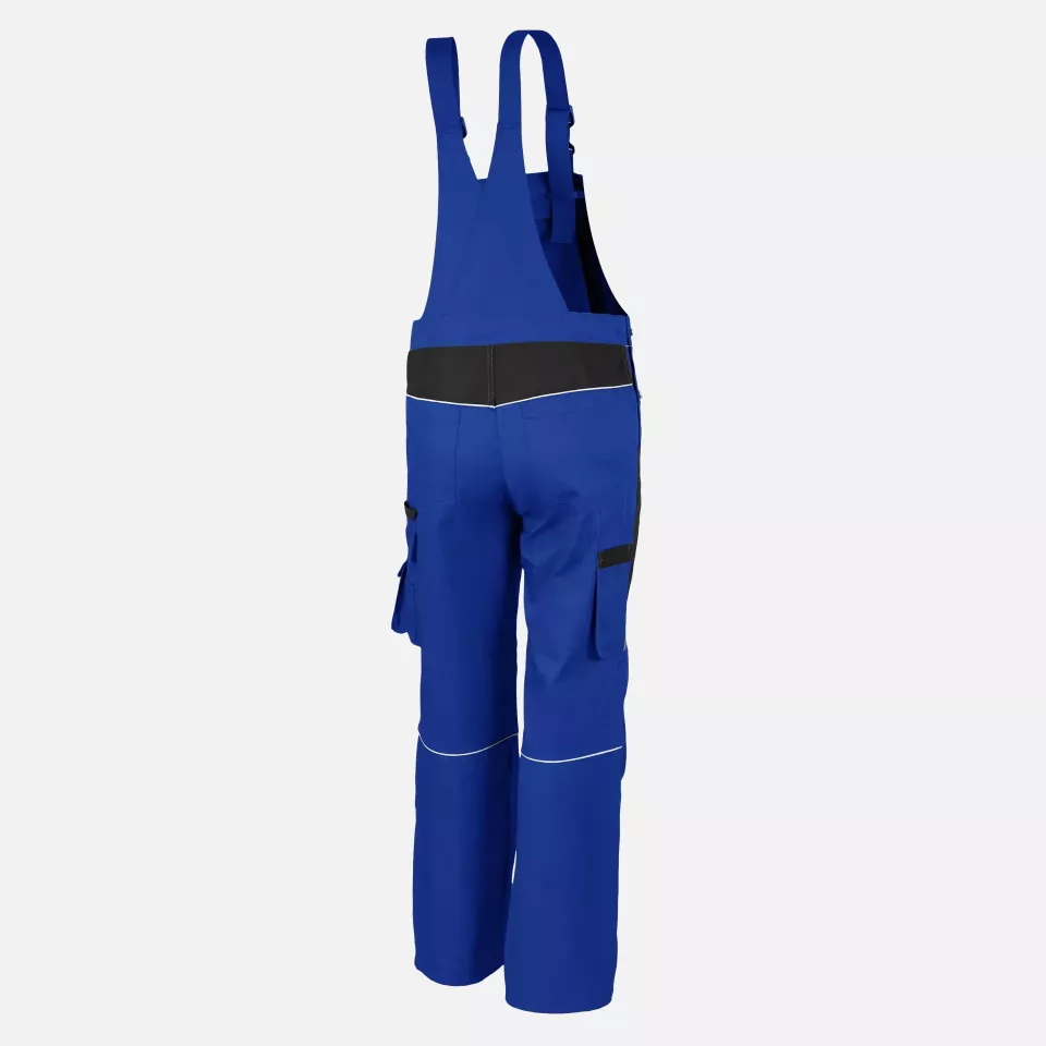 Qualitex NM-41006-0336, PRO Bib and Brace Cornflower Blue/Black, image 2, gallery thumbnail