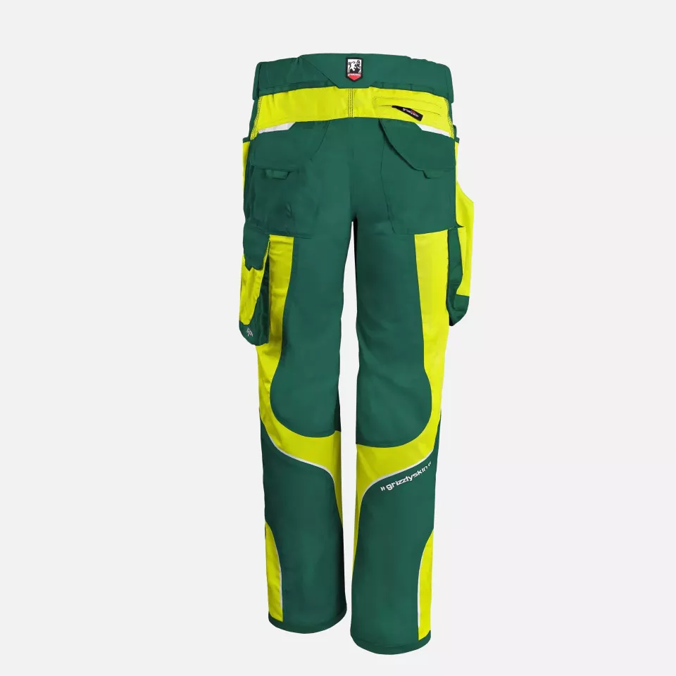 Grizzlyskin GIM3811, IRON Bundhose grün/warngelb, image 2, gallery thumbnail