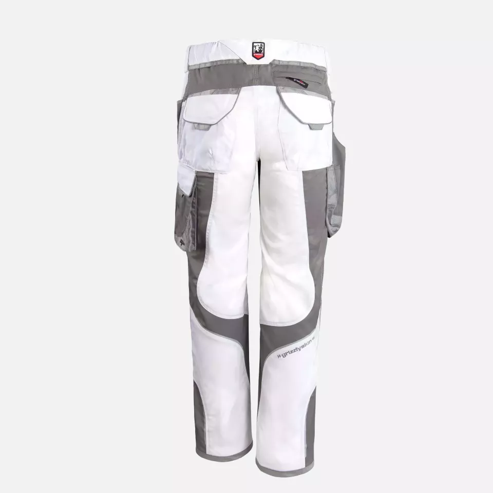 Grizzlyskin GIM3804, IRON Trousers White/Grey, image 2, gallery thumbnail