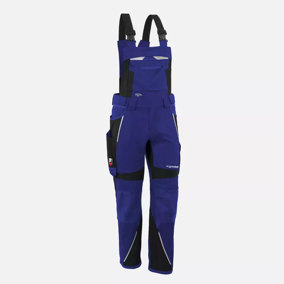 Grizzlyskin GIM3700, IRON Bib and Brace Cornflower Blue/Black, image 1, gallery thumbnail