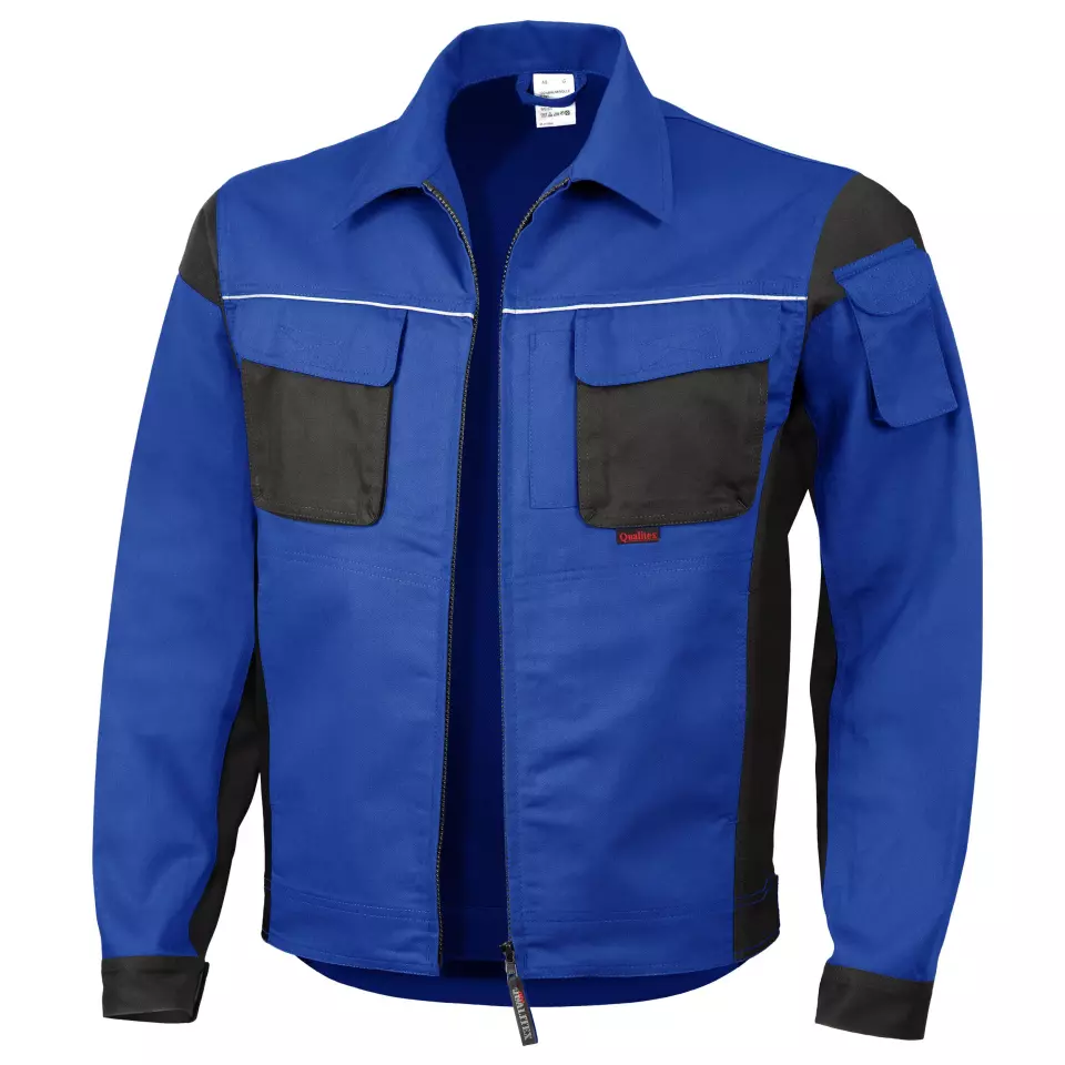Qualitex NM-43006-0336, PRO Waist Jacket Cornflower Blue/Black, image 1, gallery thumbnail