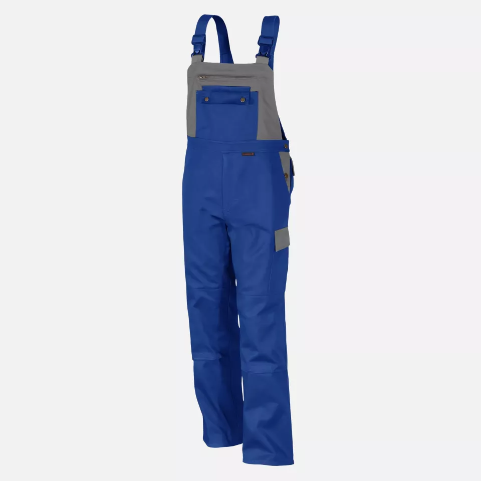 Qualitex NM-41005-0331, Image Bib and Brace Cornflower Blue/Light Grey, image 1, gallery thumbnail