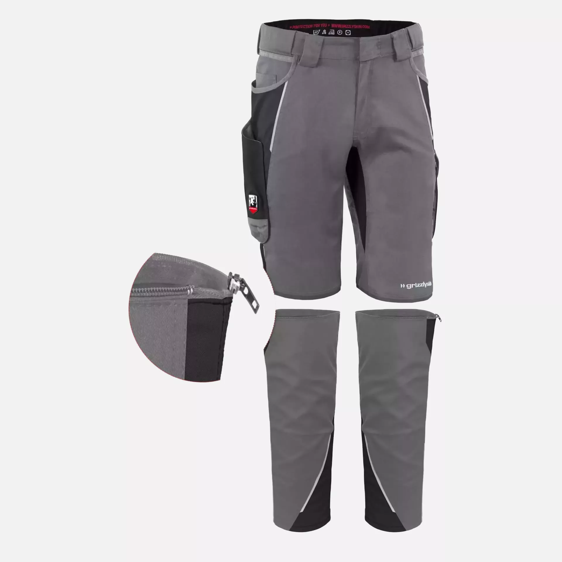 Grizzlyskin GIMBL07, IRON Leggings Grey, image 2