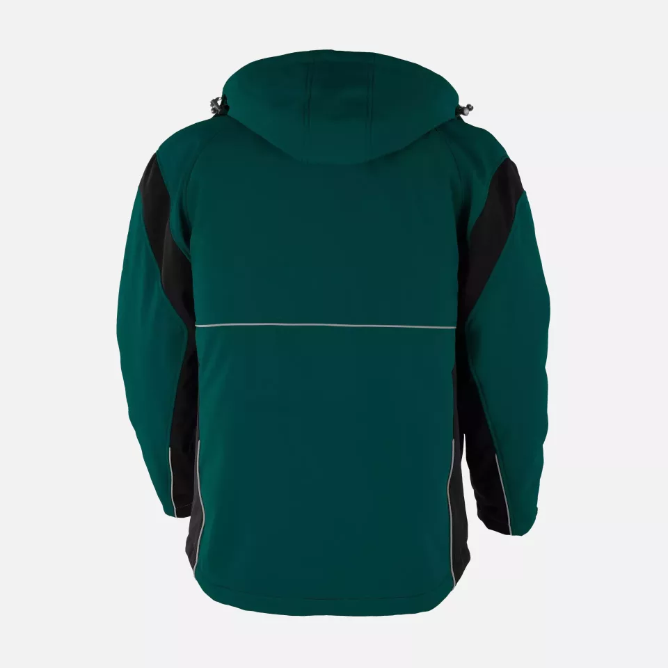 Qualitex NM-67006-1336, PRO Softshelljacke grün/schwarz, image 2, gallery thumbnail
