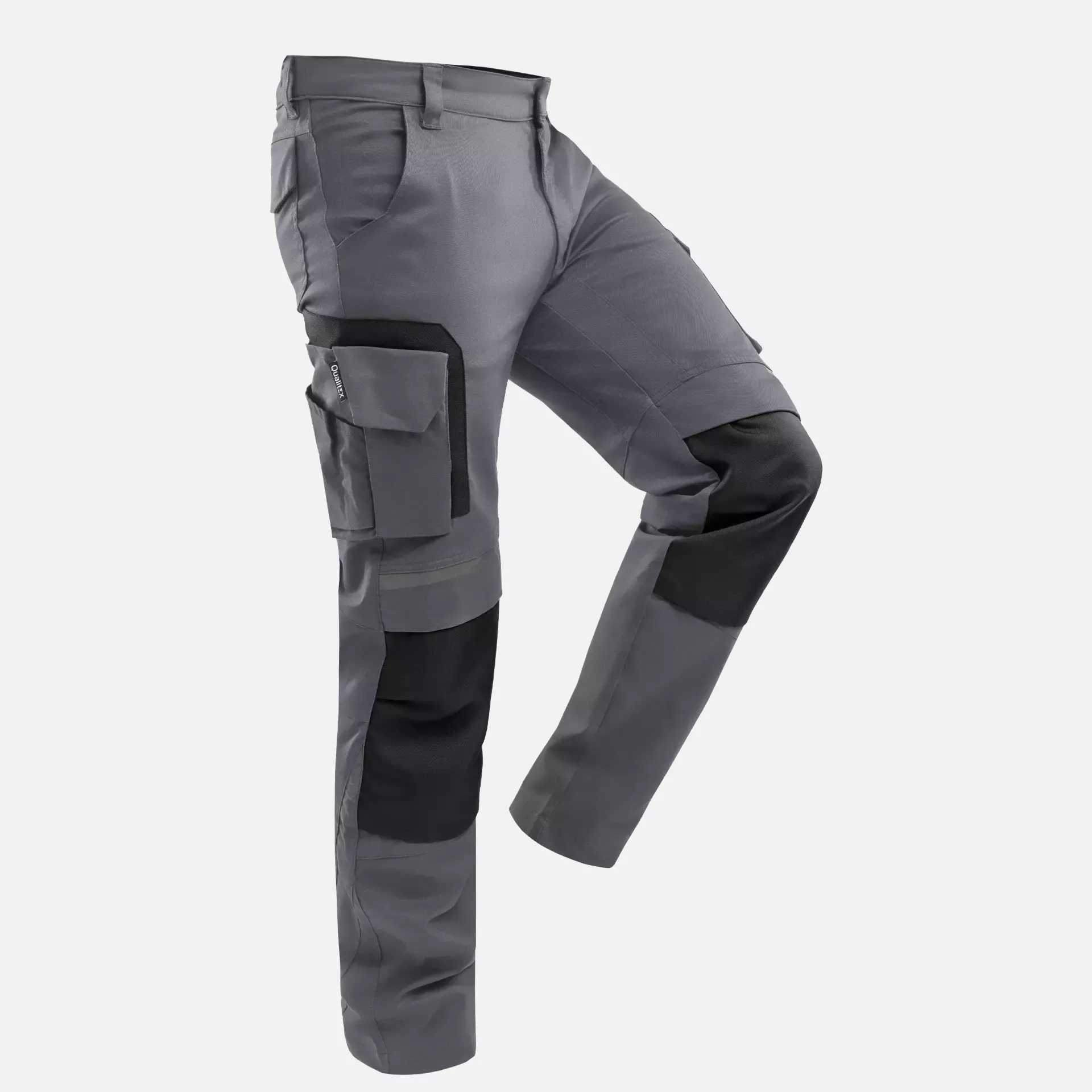 Qualitex NM-42015-3236, Pro+ Trousers Grey/Black, image 2
