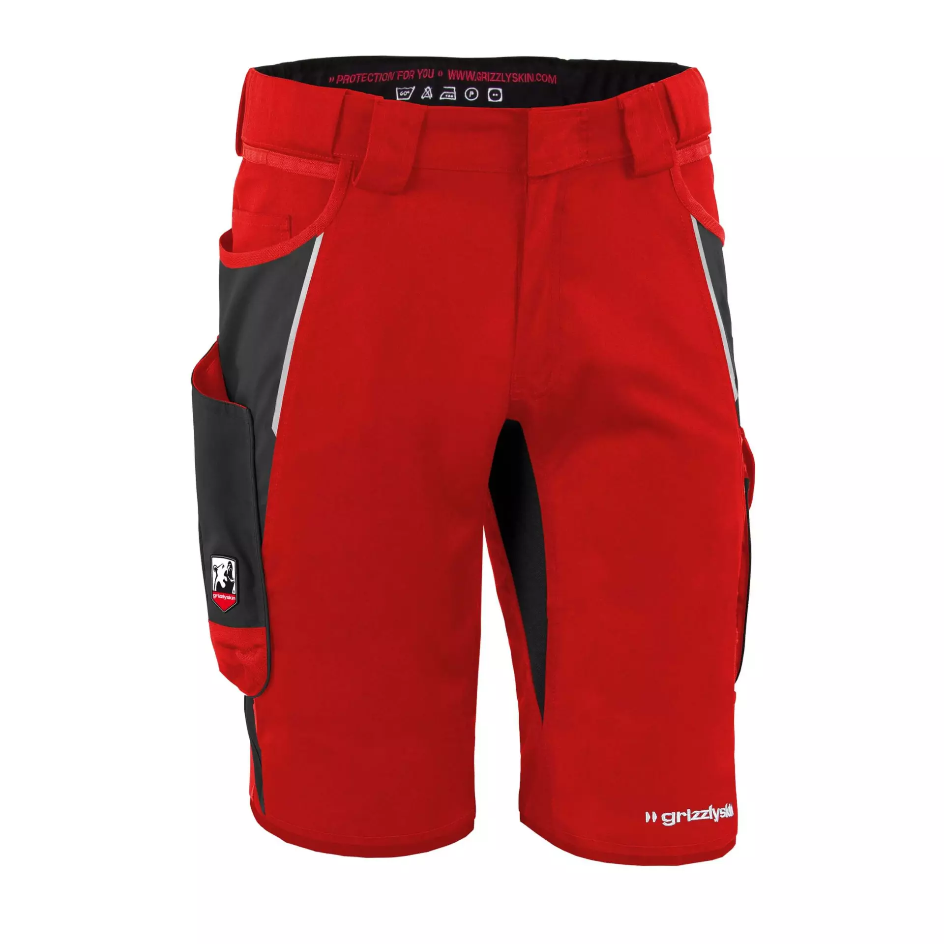 Grizzlyskin GIM3602, IRON Shorts Red/Black, image 1