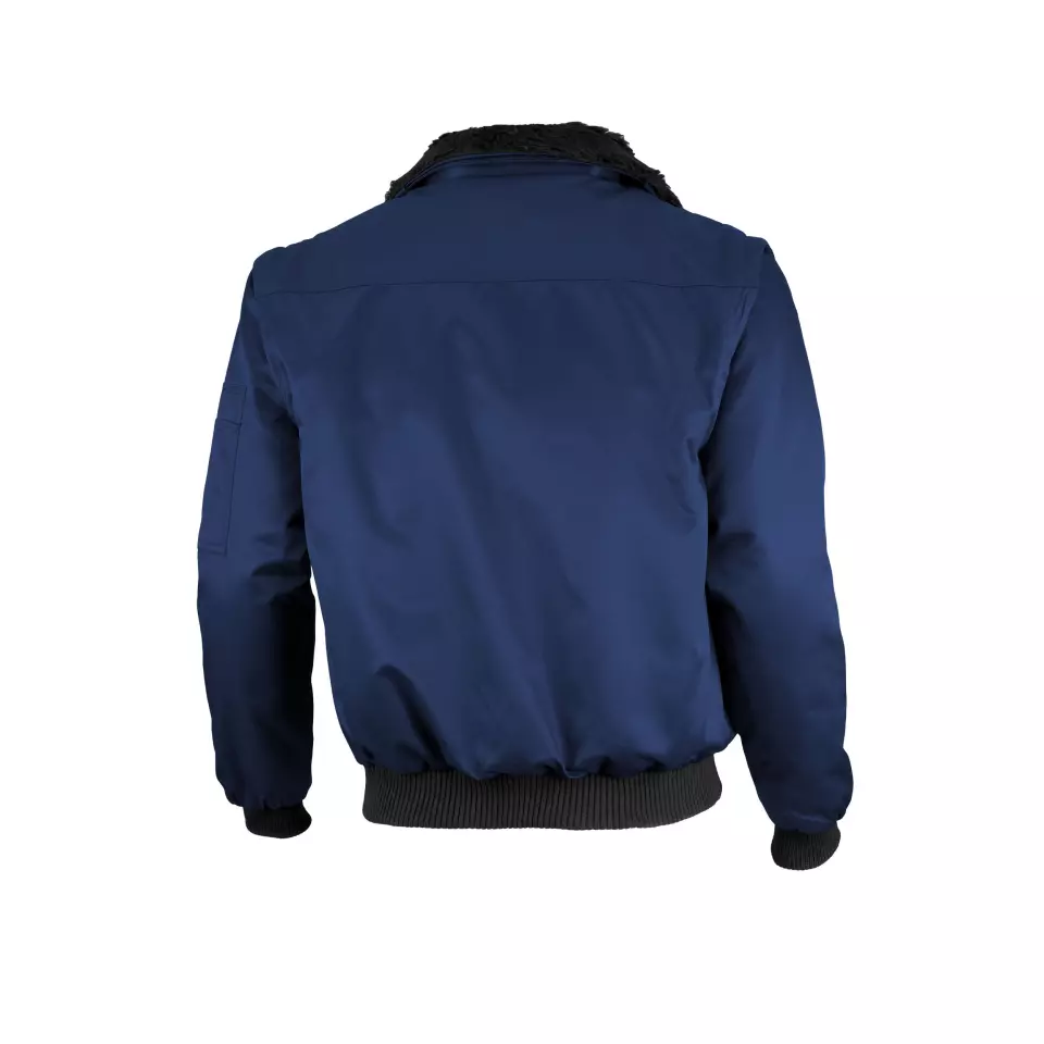 Qualitex NM-70001-0500, Solid Color Pilot Jacket Navy, image 2, gallery thumbnail
