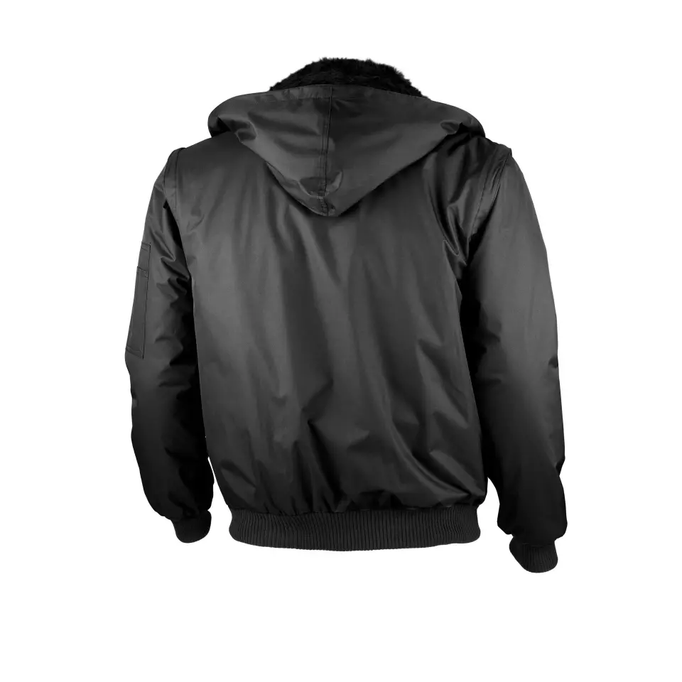Qualitex NM-70002-3600, Waterproof Pilot Jacket Black, image 2, gallery thumbnail