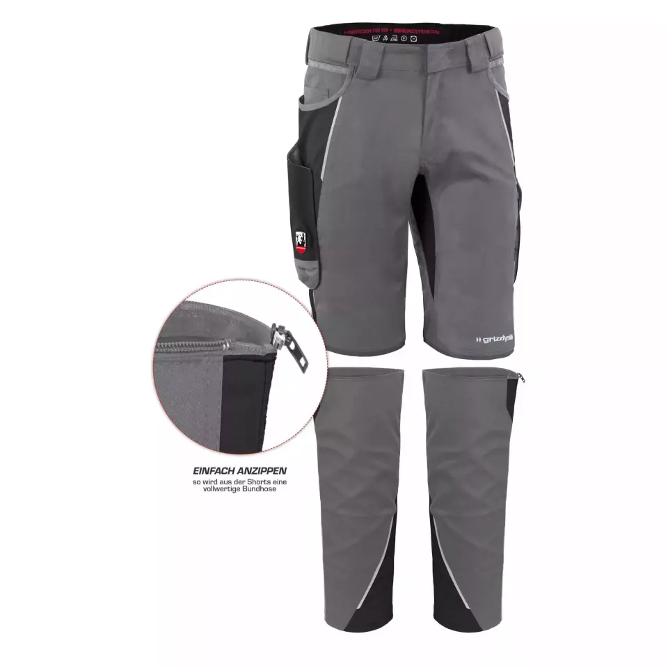 Grizzlyskin GIMBL07, IRON Leggings Grey, image 2, gallery thumbnail