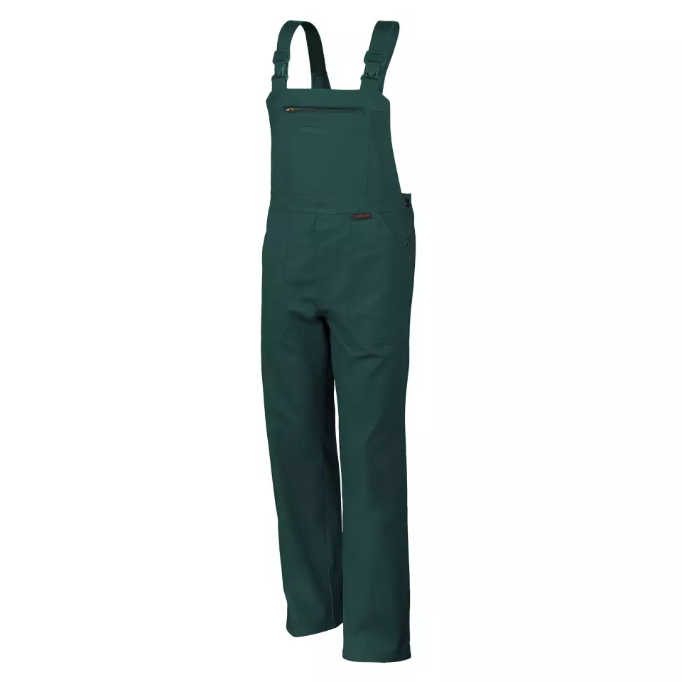 Qualitex NM-41002-1300, Classic Bib Overall Green, image 1, gallery thumbnail