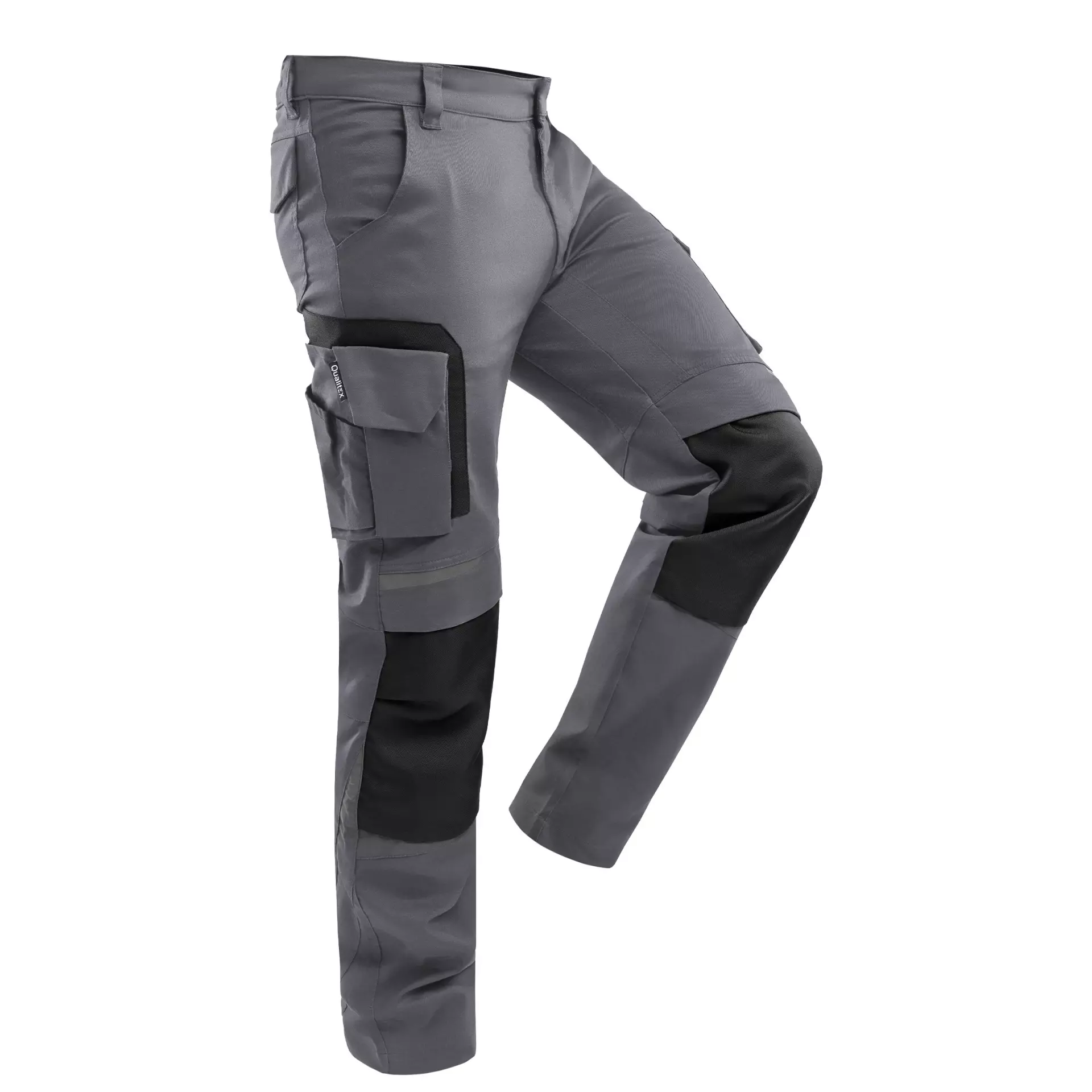 Qualitex NM-42015-3236, Pro+ Work Pants Grey/Black, image 2