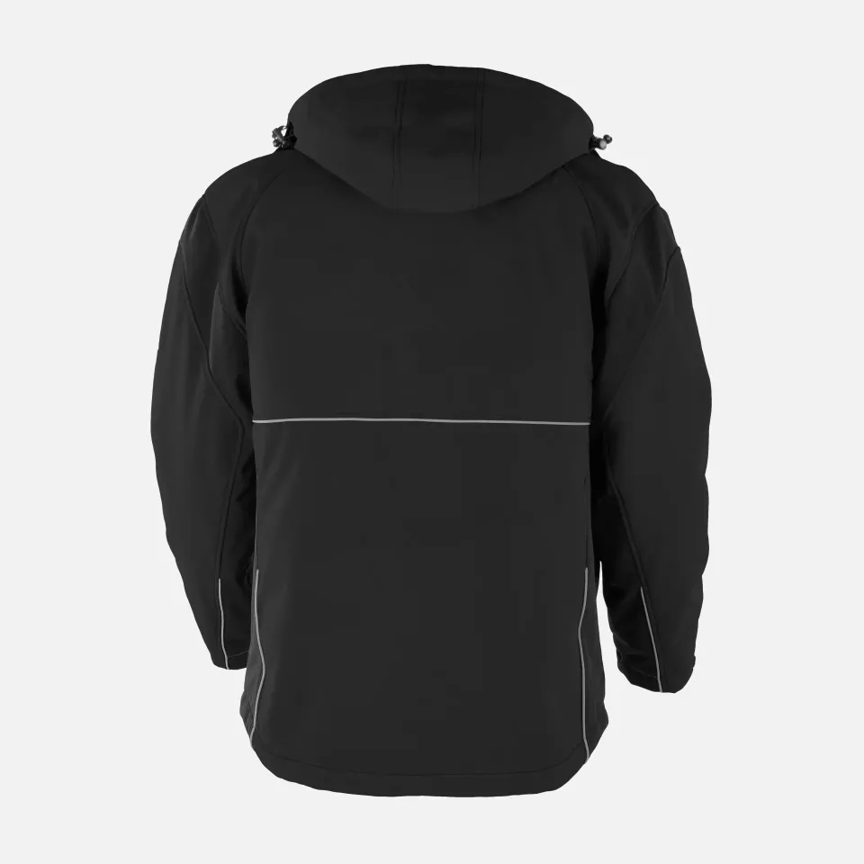 Qualitex NM-67006-3600, PRO Black Softshell Jacket, image 2, gallery thumbnail