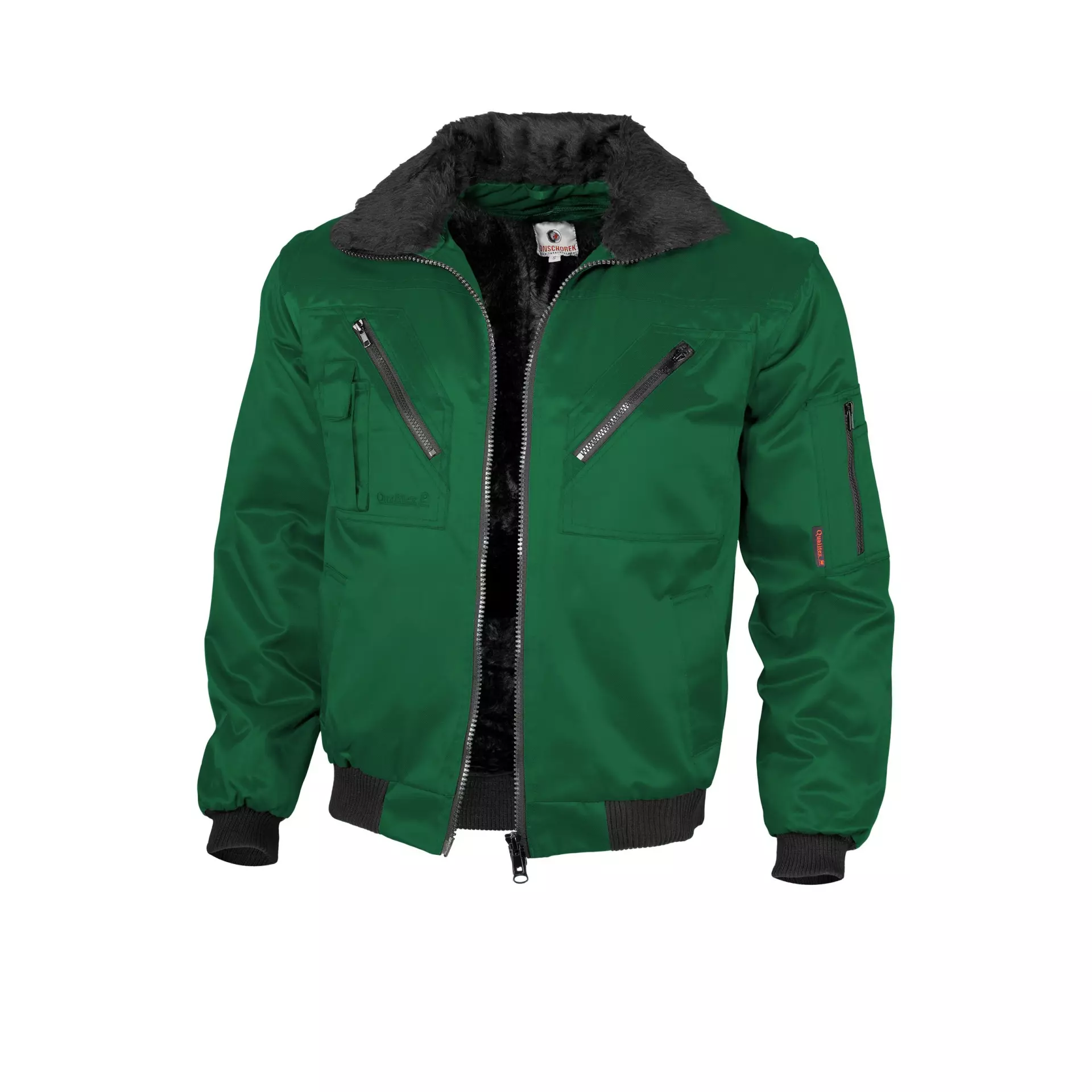 Qualitex NM-70001-1300, Solid Color Pilot Jacket Green, image 1