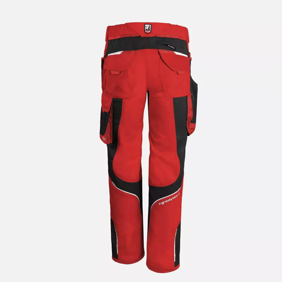 Grizzlyskin GIM3802, IRON Trousers Red/Black, image 2, gallery thumbnail