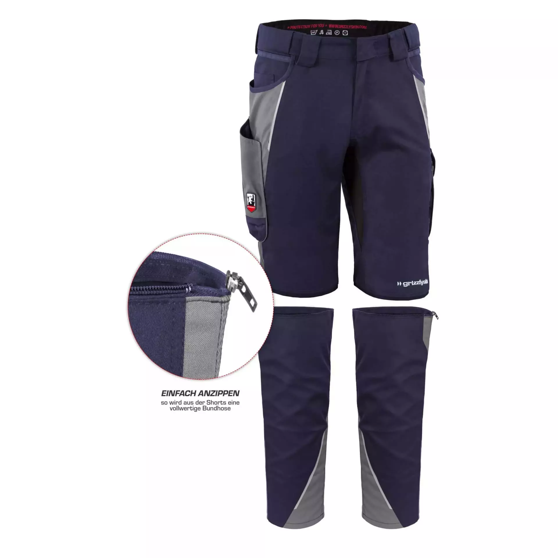 Grizzlyskin GIMBL06, IRON Attachable Legs Blue, image 2