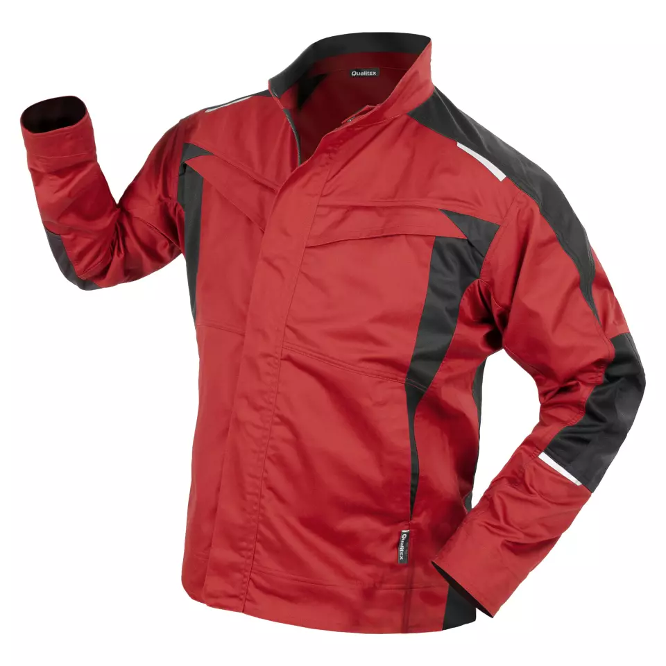 Qualitex NM-43014-2335, IND Work Jacket Red, image 1, gallery thumbnail