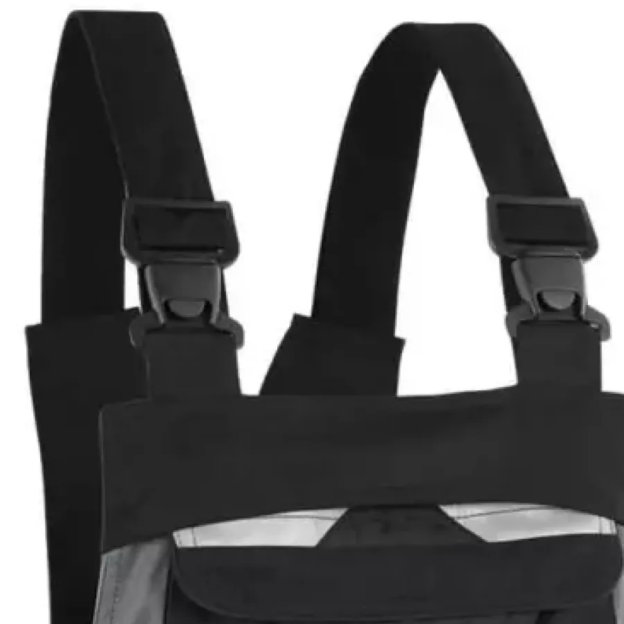 **Elasticated Straps with Safety Buckle** ensure a secure, adjustable fit that stays comfortable as you move.