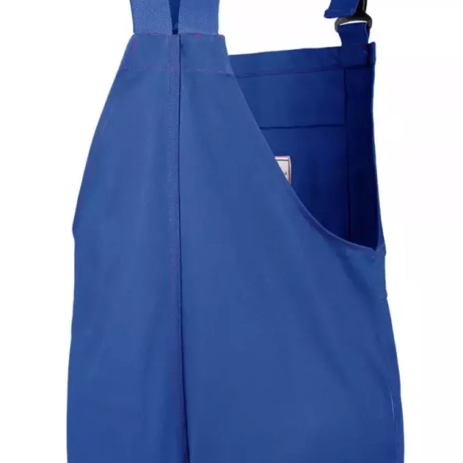 **Hochgezogener Rücken** bietet zusätzliche Abdeckung, wo es darauf ankommt, und sorgt für Komfort und Sicherheit beim Bücken und Bewegen.