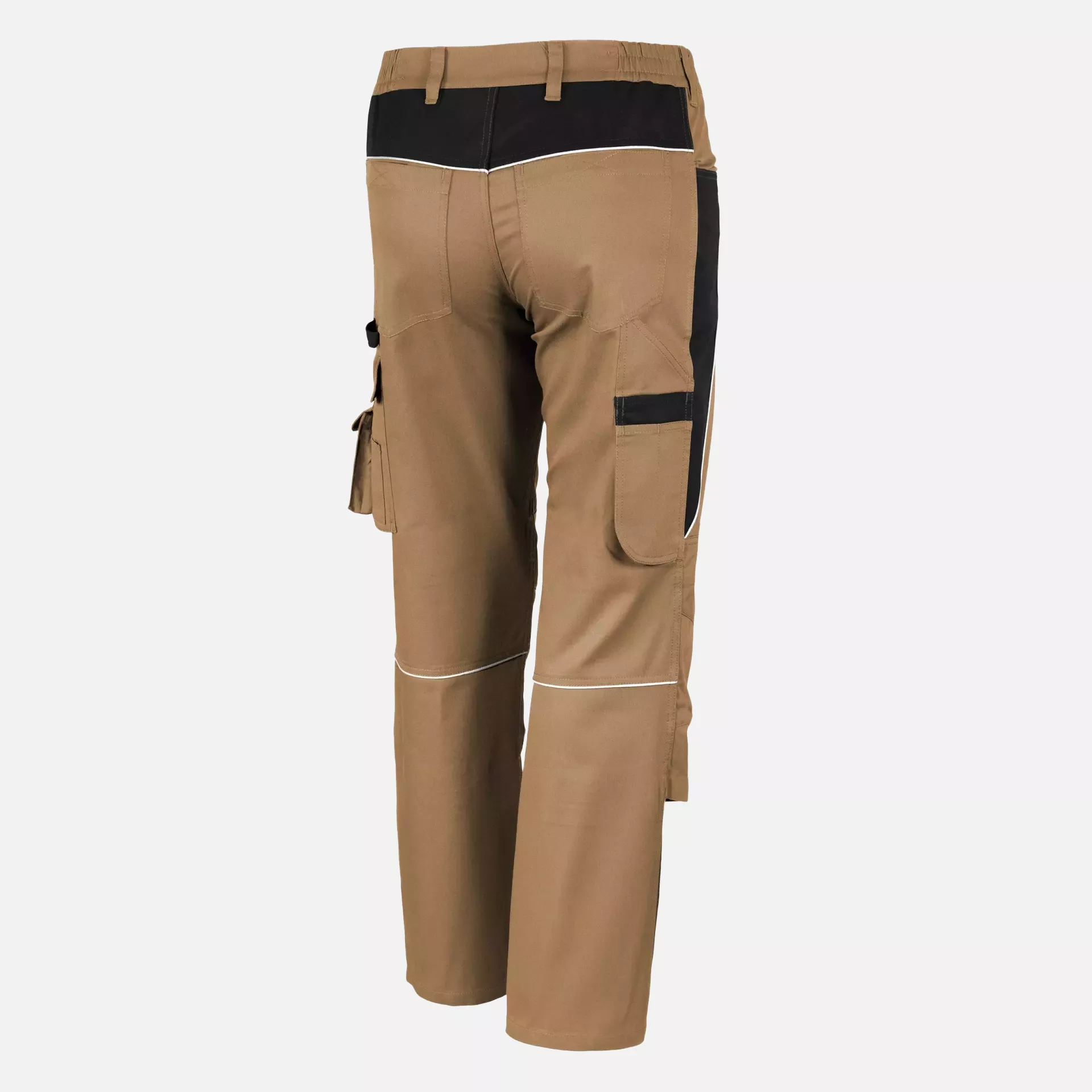 Qualitex NM-42006-4236, PRO Bundhose khaki/schwarz, image 2