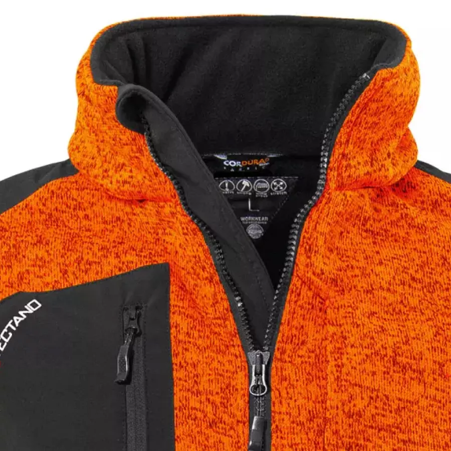 **Stand-Up Collar** adds cozy neck coverage that keeps warmth in while maintaining a clean, modern look.