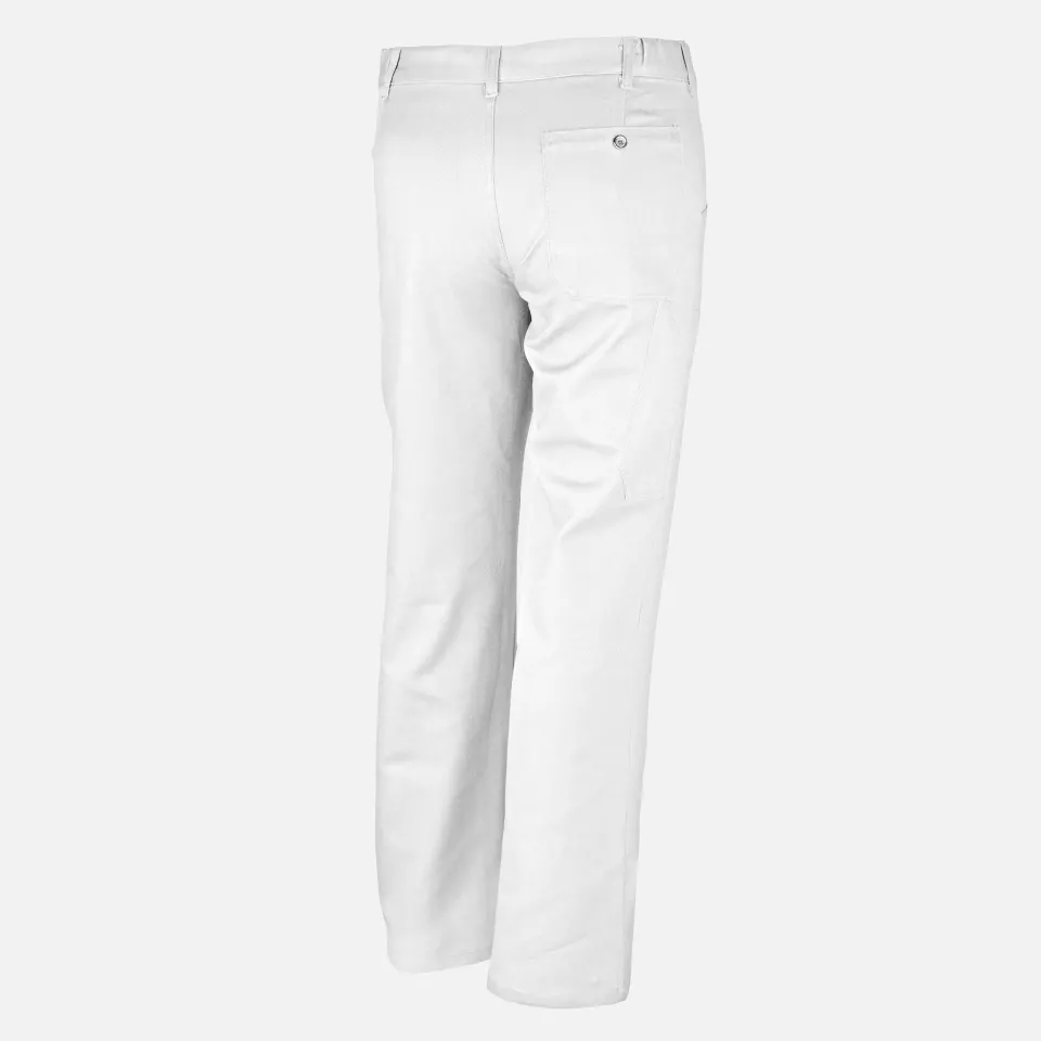 Qualitex NM-42002-3000, Classic White Waist Trousers, image 2, gallery thumbnail
