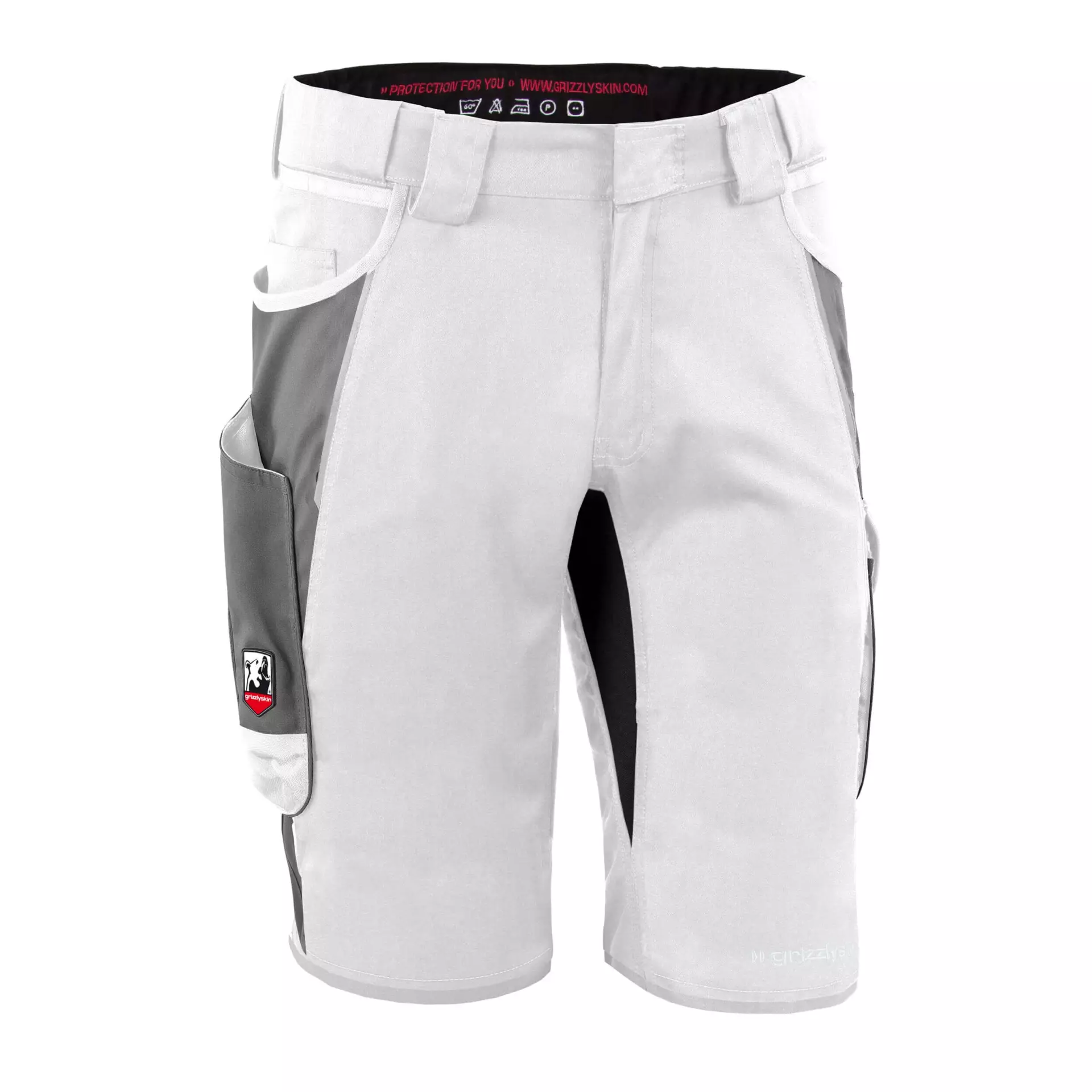 Grizzlyskin GIM3604, IRON Shorts White/Grey, image 1