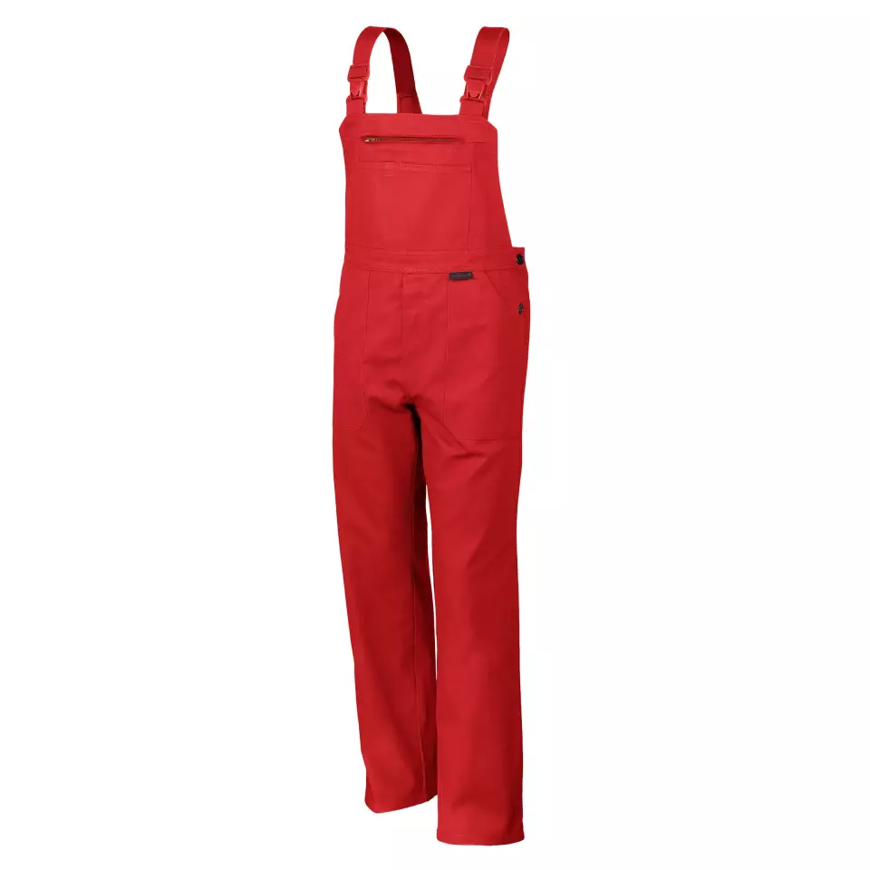 Qualitex NM-41002-2400, Classic Bib Overall Fire Red, image 1, gallery thumbnail