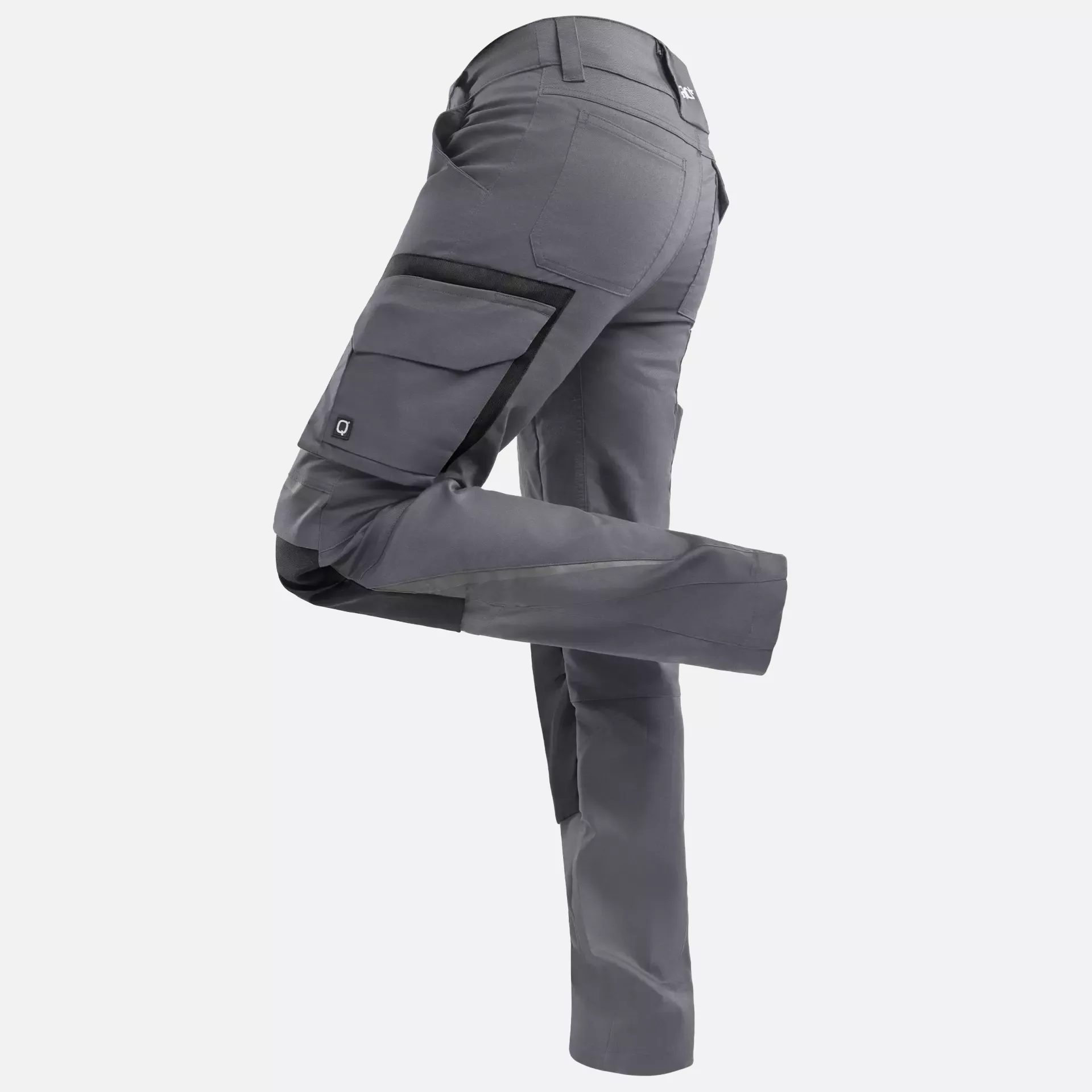 Qualitex NM-42015-3236, Pro+ Trousers Grey/Black, image 3