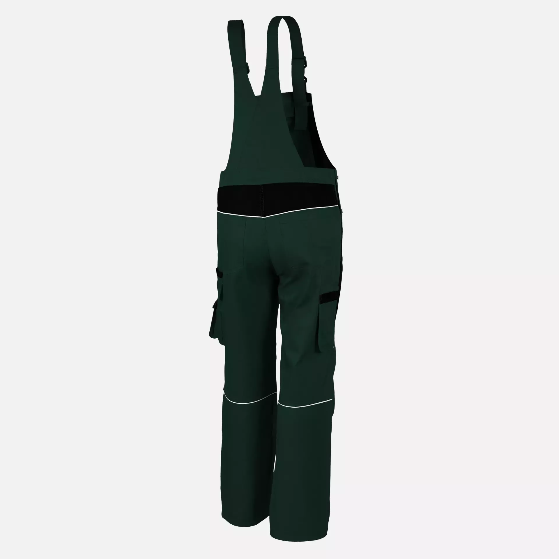 Qualitex NM-41006-1336, PRO Latzhose grün/schwarz, image 2