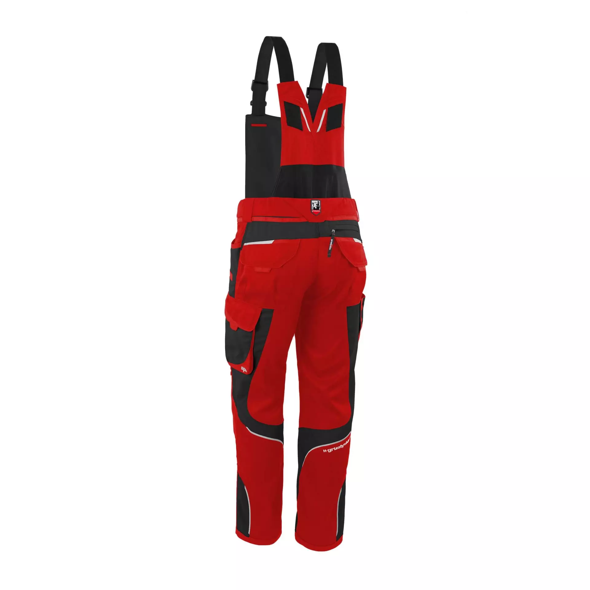 Grizzlyskin GIM3702, IRON Bib Overall Red/Black, image 2