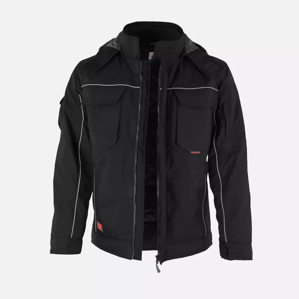 Qualitex NM-69006-3600, PRO Black Winter Jacket, image 1, gallery thumbnail