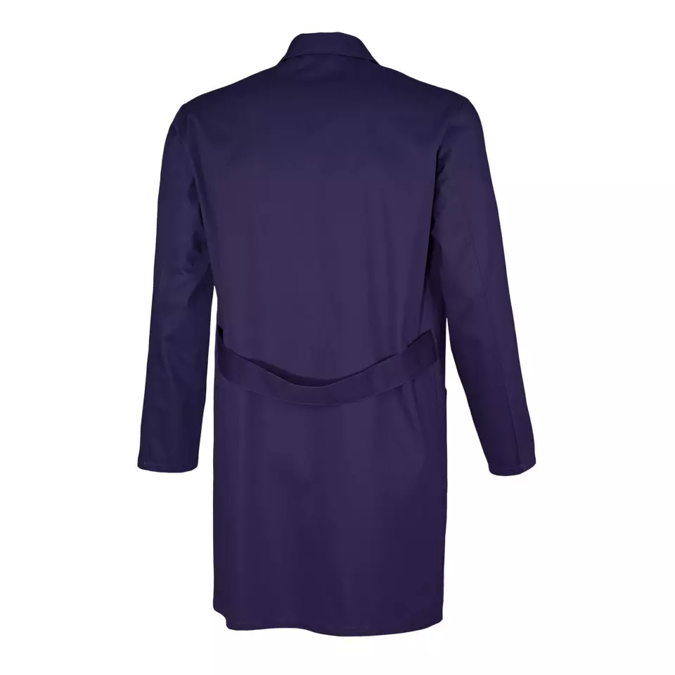 Qualitex NM-46001-0600, Basic Hydron Blue Work Coat, image 2, gallery thumbnail